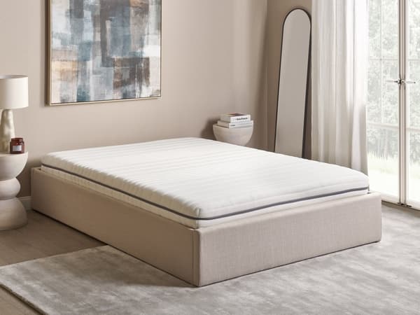 Skummadrass Vit 140 x 200 cm Avtagbart överdrag Polyestertyg med dragkedja Medelfast H2