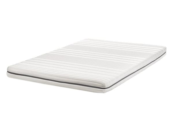 Skummadrass Vit 140 x 200 cm Avtagbart överdrag Polyestertyg med dragkedja Medelfast H2