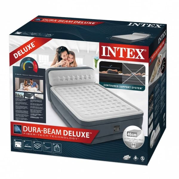 Uppblåsbar madrass Intex Beam Deluxe Ultra Plush 152 x 46 x 236 cm