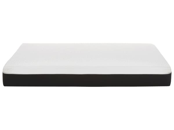 Gelskummadrass Medium Hvit og Svart 160 x 200 cm Avtakbart Polyestertrekk med Glidelås Soveromstilbehør