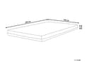 Miniatyrbilde 3 av 11: Latex Skummadrass Hvit og Svart 160 x 200 cm Fast Avtakbart Polyestertrekk med Glidelås Soveromstilbehør