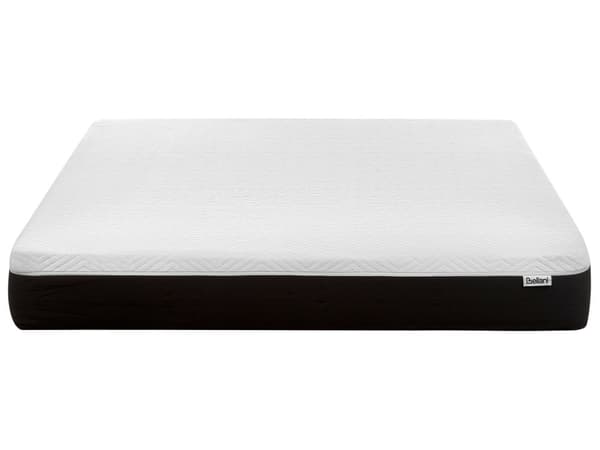 Latex Skummadrass Hvit og Svart 160 x 200 cm Fast Avtakbart Polyestertrekk med Glidelås Soveromstilbehør