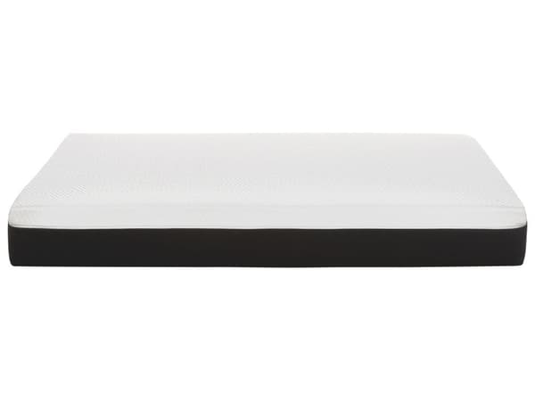 Latex Skummadrass Hvit og Svart 160 x 200 cm Fast Avtakbart Polyestertrekk med Glidelås Soveromstilbehør