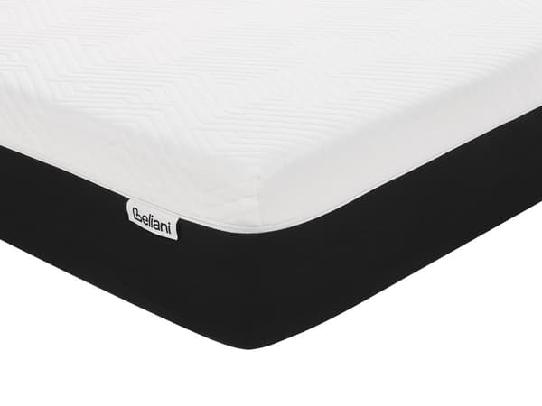 Latex Skummadrass Hvit og Svart 160 x 200 cm Fast Avtakbart Polyestertrekk med Glidelås Soveromstilbehør