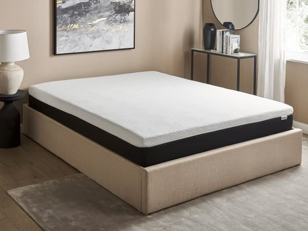 Latex Skummadrass Hvit og Svart 160 x 200 cm Fast Avtakbart Polyestertrekk med Glidelås Soveromstilbehør