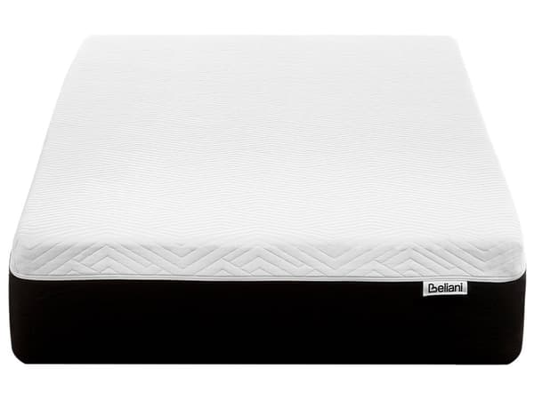 Gelskummadrass Fast Hvit og Svart 90 x 200 cm Avtakbart Polyestertrekk med Glidelås Soveromstilbehør