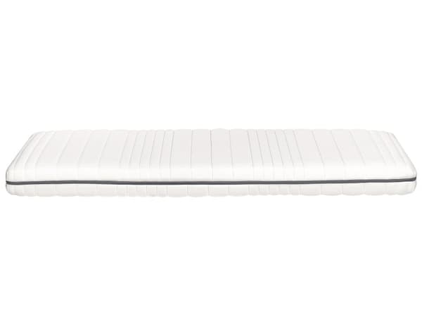 Skummadrass Hvit 80 x 200 cm Avtakbart trekk Polyesterstoff med Glidelås Medium Soverom Enkeltseng