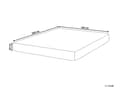 Miniatyrbilde 3 av 11: Skummadrass Hvit og Grå 160 x 200 cm Medium med glidelås og Avtakbart Polyestertrekk Soveromstilbehør
