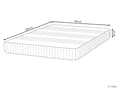 Miniatyrbilde 3 av 11: Latex-skummadrass Hvit og Grå 160 x 200 cm med Avtakbart Polyestertrekk med Glidelås Soveromstilbehør