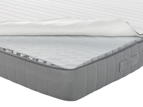 Pocketfjærmadrass med Håndtak Minneskumfyll Avtakbart Trekk 90 x 200 cm Fast Moderne Design Quiltet