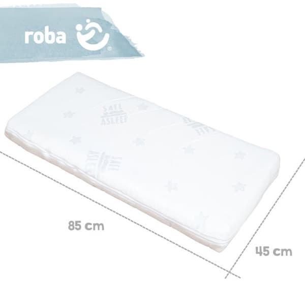 ROBA Air BALANCE PLUS "safe asleep®" Luftkonditionerad Cradle Madrass - 45x85x5 -5 cm