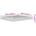 Miniatyrbillede 9 af 9: skummadras 200x220 cm hårdhed H2 H3 hvid