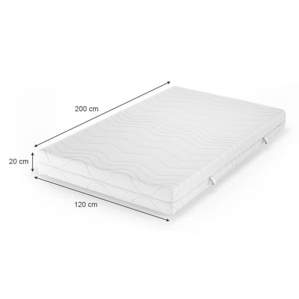 VitaliSpa Calma Comfort Plus 7 zoner premiummärken kallskumsmadrass 20cm, 120x200cm H2
