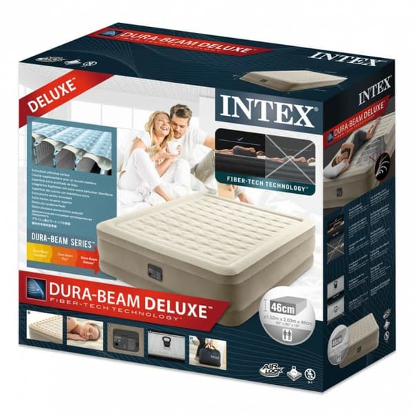 Uppblåsbar madrass Intex Queen Ultra Plush Fiber-Tech 152 x 46 x 203 cm