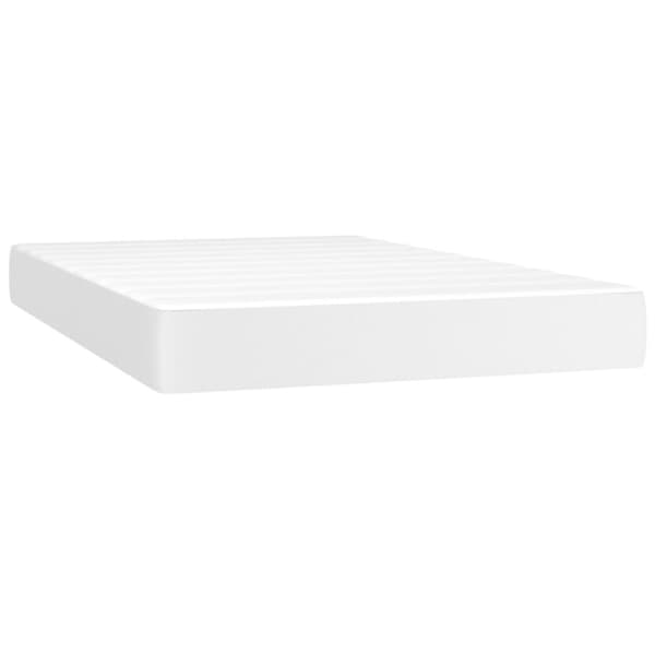 Pocketresårmadrass vit 120x200x20 cm konstläder
