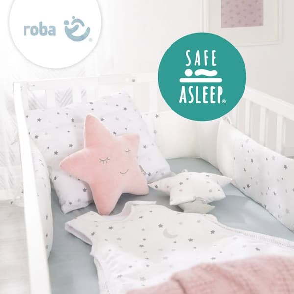 ROBA Luftkonditionerad babymadrass "safe asleep®" AIR BALANCE EASY 60x120 - Avtagbart överdrag