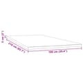 Miniatyrbillede 7 af 7: topmadras 100x210x5 cm