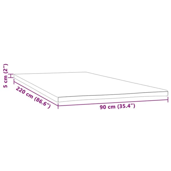 Madrasskydd 90x220x5 cm