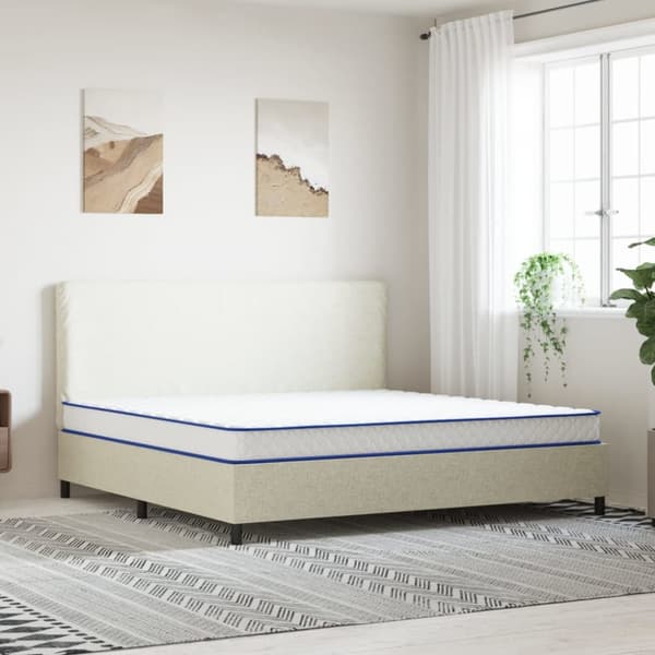 madras 200x200x17 cm memoryskum hvid