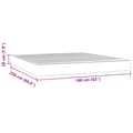 Miniatyrbillede 7 af 7: springmadras med pocketfjedre 160x220x20 cm fløjl pink