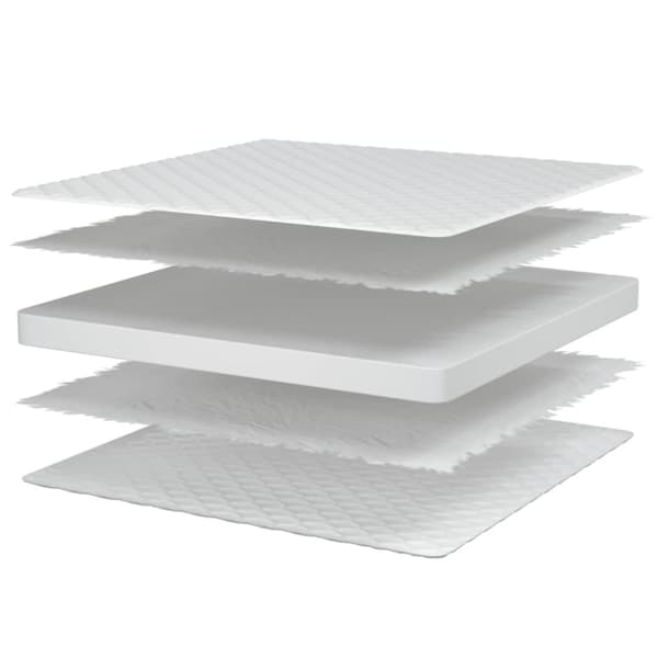 madras 80x200x17 cm memoryskum hvid