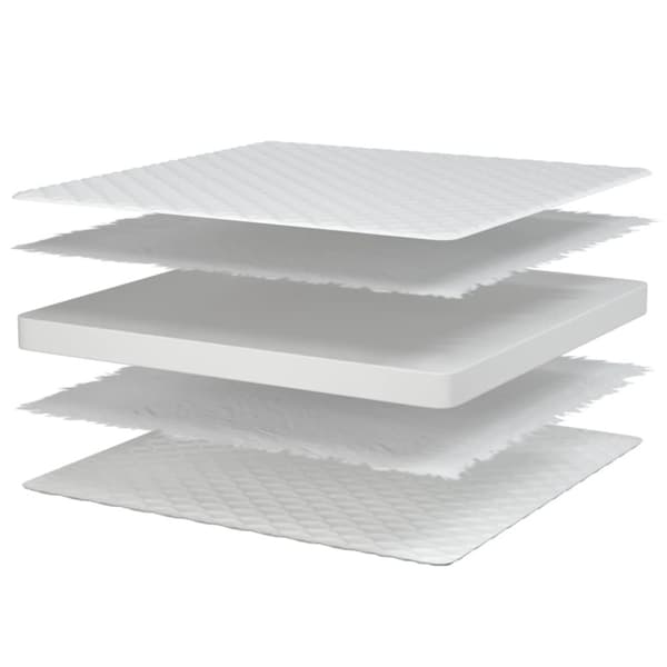 madras 140x190x17 cm memoryskum hvid