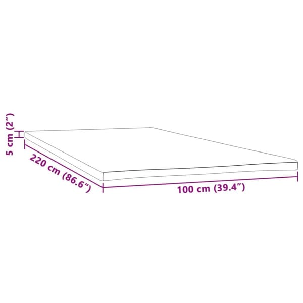 Madrasskydd 100x220x5 cm