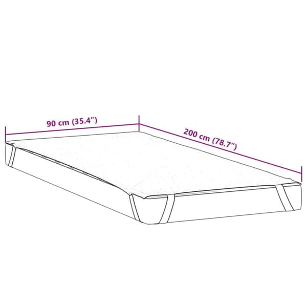 madrasbeskytter 90x200 cm vandtæt hvid