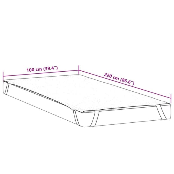 madrasbeskytter 100x220 cm vandtæt hvid