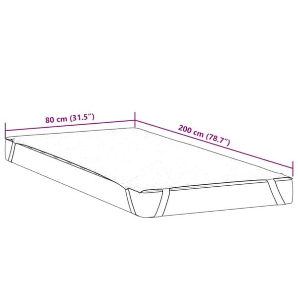 Madrasskydd vit 80x200 cm vattentät