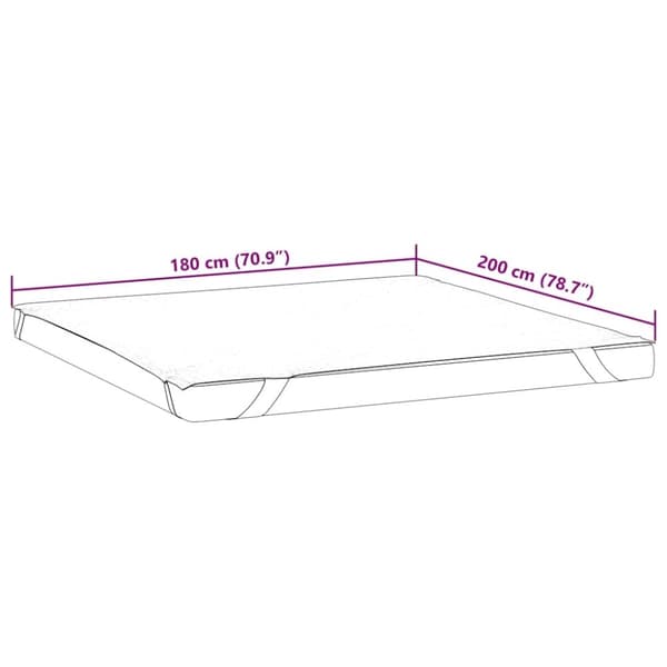 vidaXL madrasbeskytter 180x200 cm vandtæt hvid