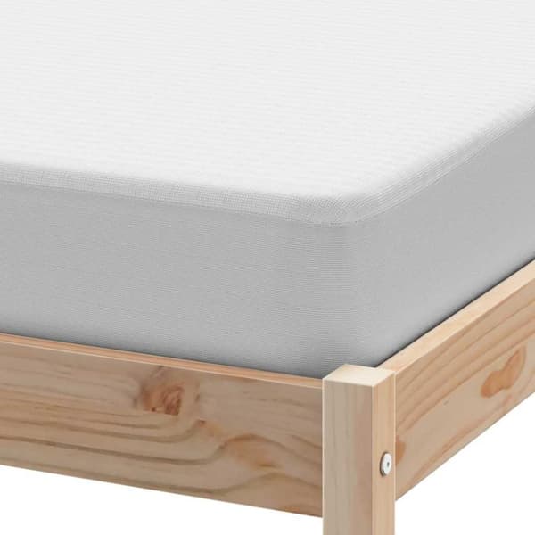 vidaXL Madrassbeskytter hvit 90x200 cm vanntett