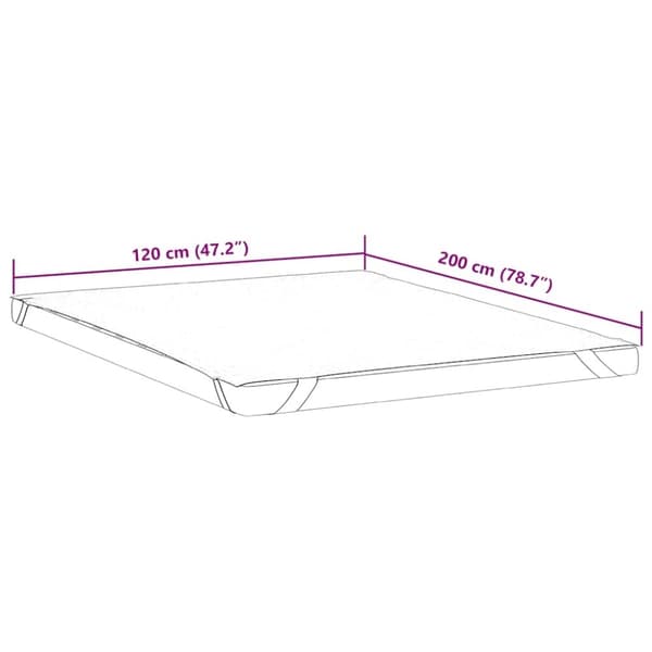 vidaXL Madrasskydd vit 120x200 cm vattentät