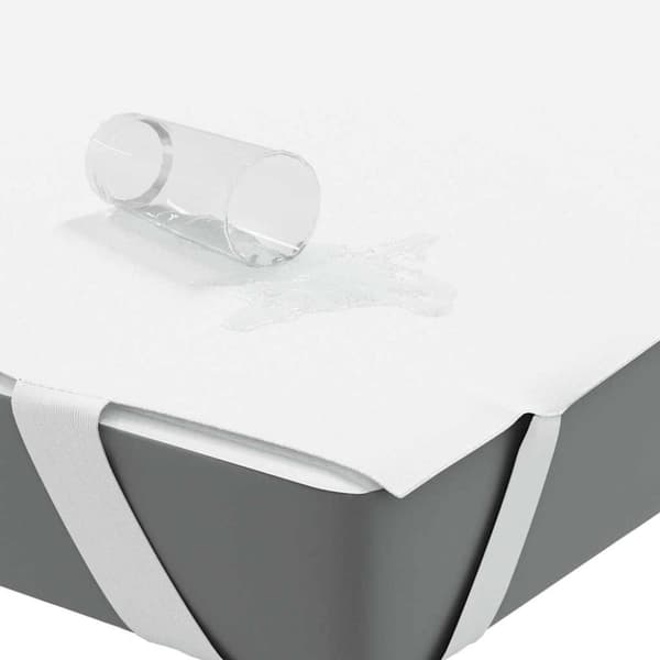 vidaXL Madrassbeskytter hvit 100x220 cm vanntett