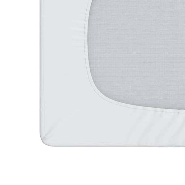 vidaXL Madrasskydd vit 200x220 cm vattentät