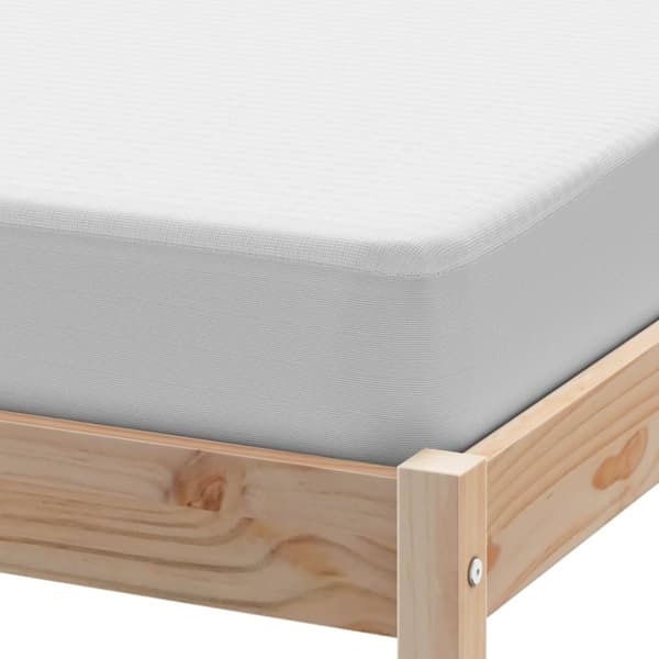 vidaXL Madrasskydd vit 200x220 cm vattentät