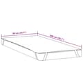 Pikkukuva 7 / 8: vidaXL Patjansuoja Valkoinen 90x200 cm Vedenpitävä