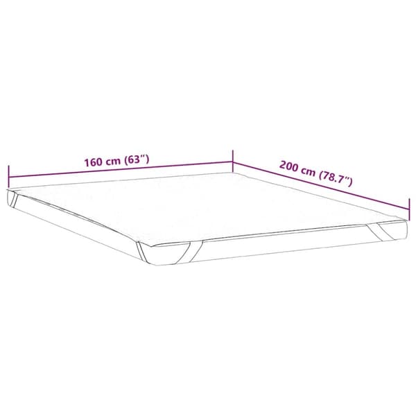 vidaXL madrasbeskytter 160x200 cm vandtæt hvid