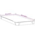 Pikkukuva 7 / 8: vidaXL Patjansuoja Valkoinen 90x220 cm Vedenpitävä