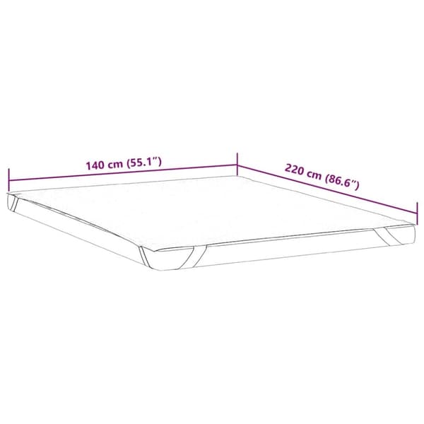 vidaXL Madrassbeskytter hvit 140x220 cm vanntett