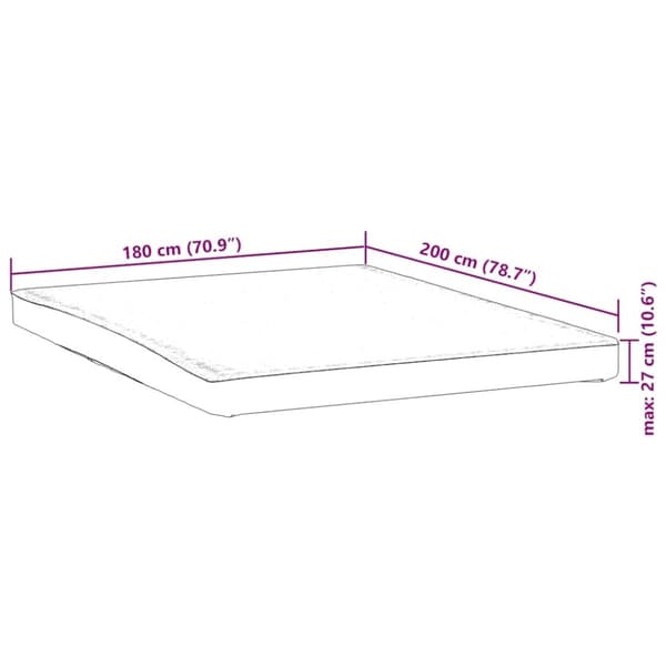 vidaXL madrasbeskytter 180x200 cm vandtæt hvid