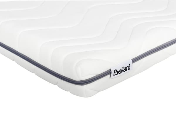 Minneskummadrass Hvit 80 x 200 cm med Glidelås og Trekk Medium Trykkavlastende Barnemadrass Soverom
