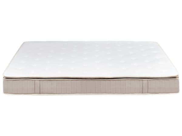 Lateks pocketfjærmadrass Hvit Beige 180 x 200 cm Fast Avtakbart polyestertrekk med glidelås Soverom Madrass Dobbeltseng