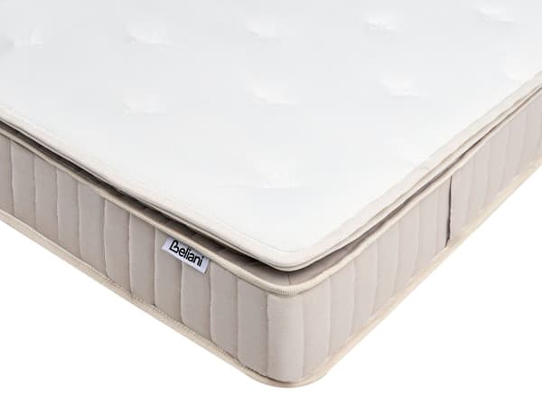 Lateks pocketfjærmadrass Hvit Beige 180 x 200 cm Fast Avtakbart polyestertrekk med glidelås Soverom Madrass Dobbeltseng