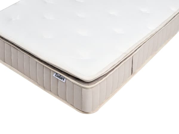 Lateks pocketfjærmadrass Hvit Beige 90 x 200 cm Fast Avtakbart polyestertrekk med glidelås Soverom Madrass Enkeltseng