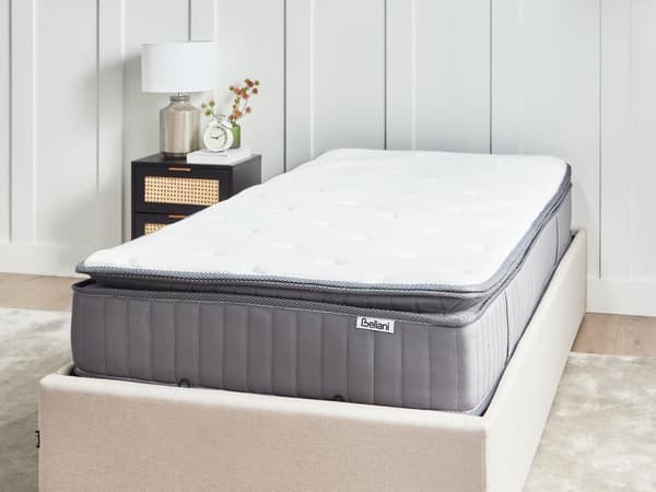 Springfjærmadrass 90 x 200 cm Kjølende Minneskumfylling Avtakbart Trekk Fast Moderne Design