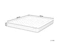 Miniatyrbilde 3 av 11: Springfjærmadrass Kjølende Minneskumfylling Avtakbart Trekk Fast 160 x 200 cm Moderne Design Quiltet