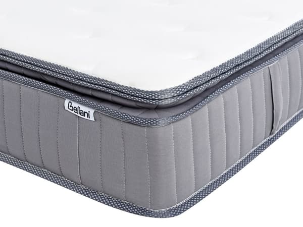 Springfjærmadrass Kjølende Minneskumfylling Avtakbart Trekk Fast 160 x 200 cm Moderne Design Quiltet