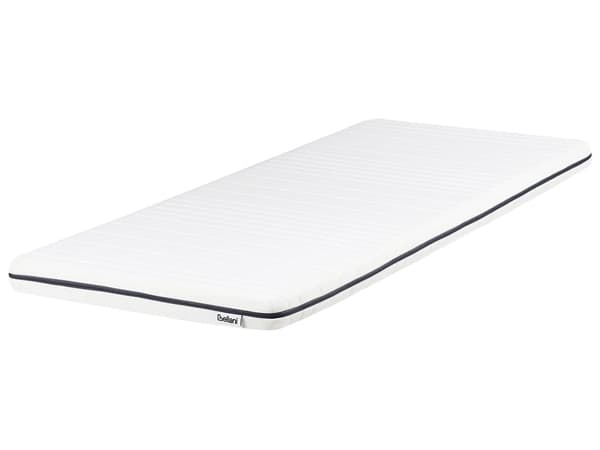 Skummadrass Vit Liten Enkel Storlek 90 x 200 cm Dragkedja Skydd Medelfast