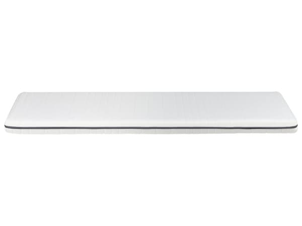 Skummadrass Vit Liten Enkel Storlek 80 x 200 cm Dragkedja Skydd Medelfast